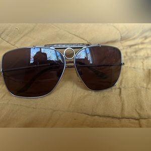 Polo Snakeskin Aviator Sunglasses